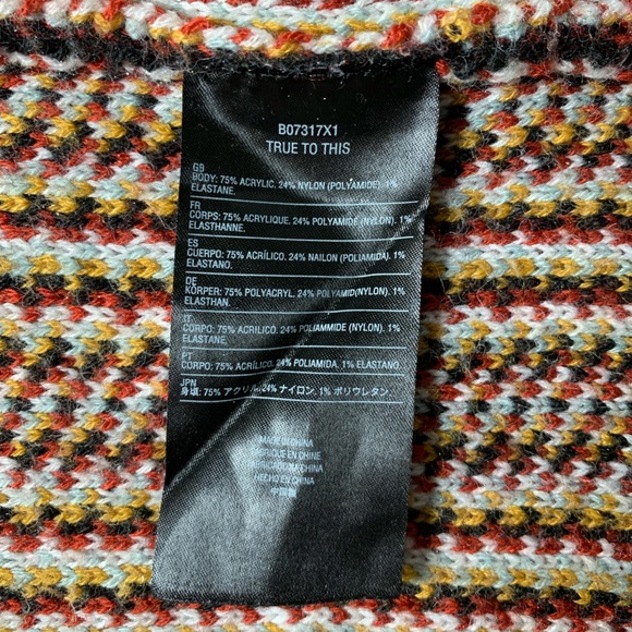 Stone Row Anthropologie Orange Open Front Sweater S - Picture 5 of 7